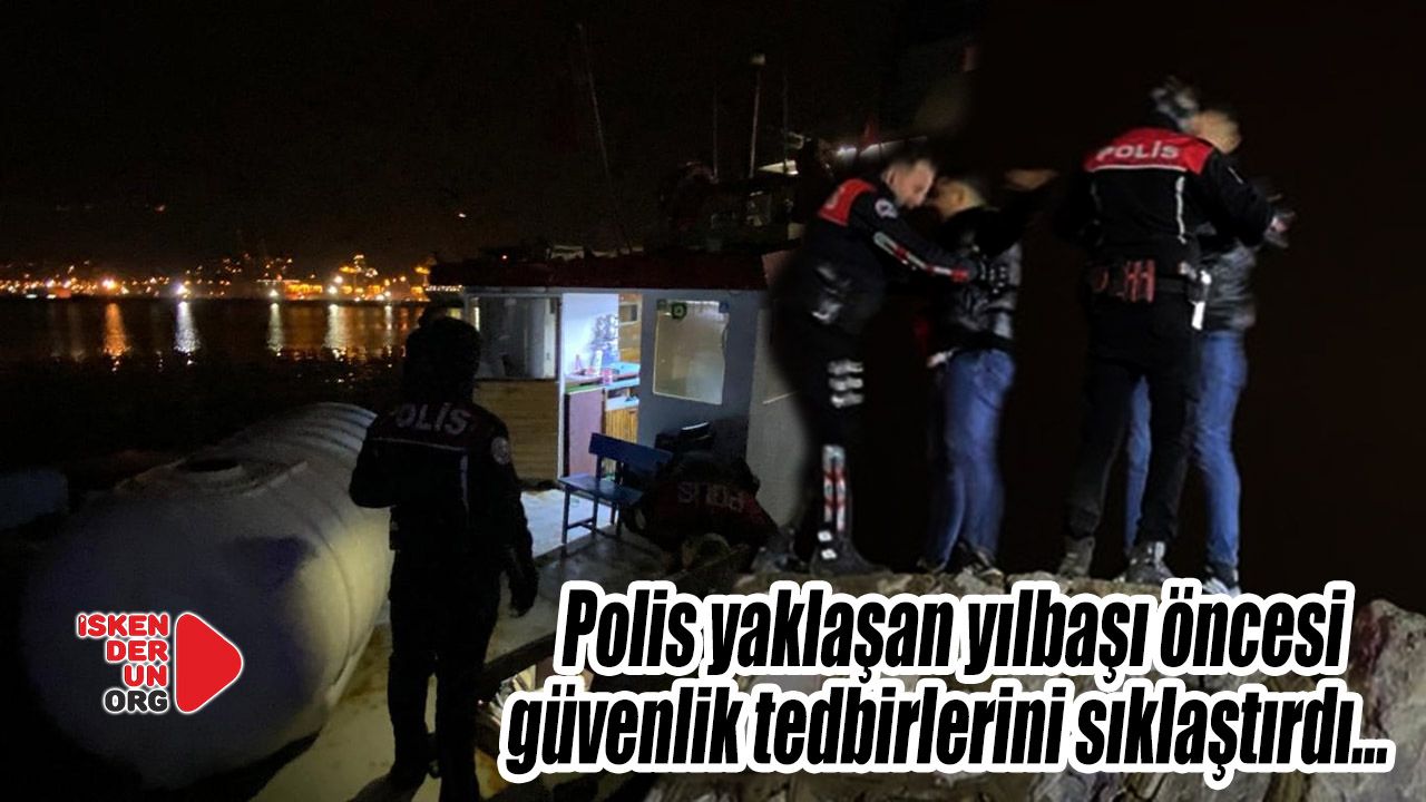 Sahil ve balıkçı barınağında polis kontrolü…