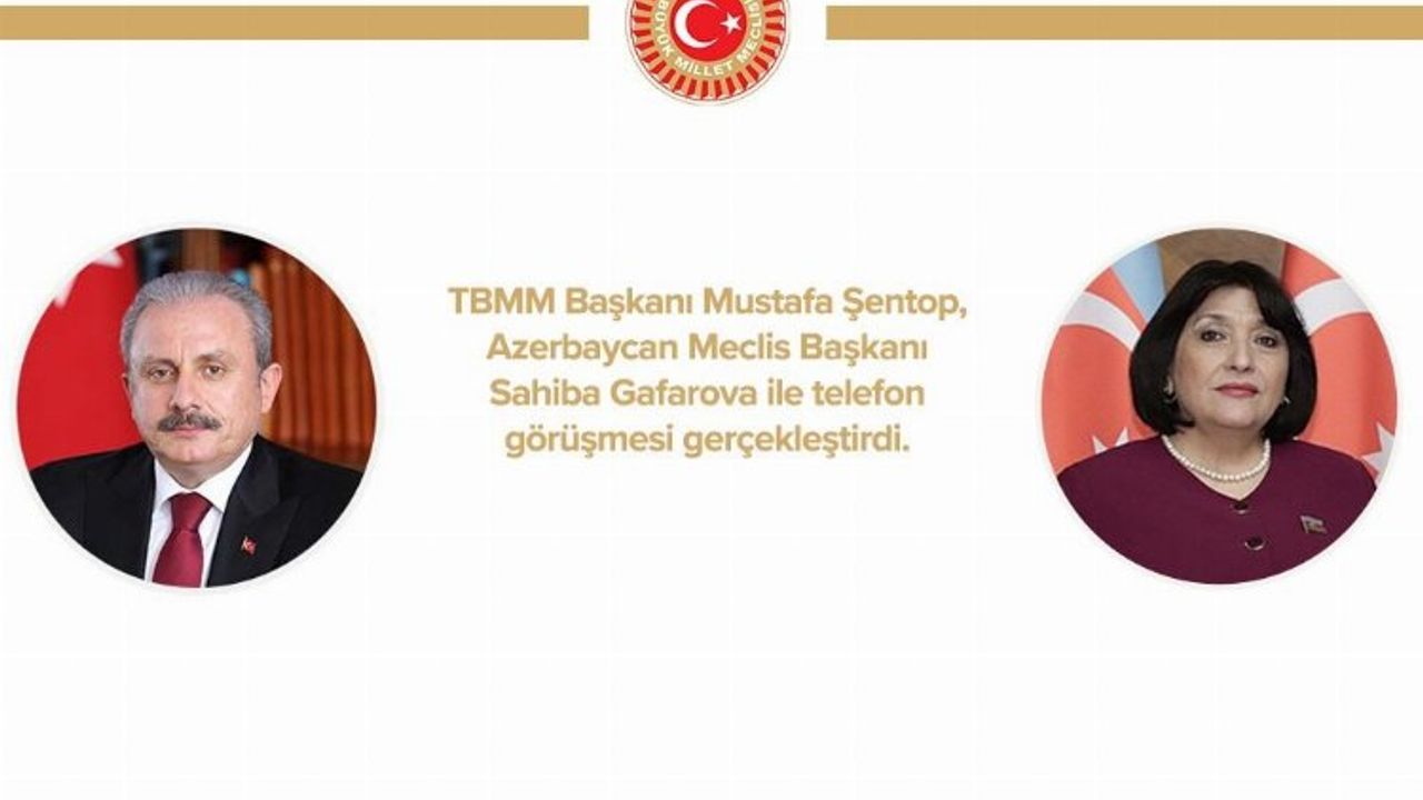 TBMM Başkanı Şentop'tan Azerbaycan'a taziye telefonu