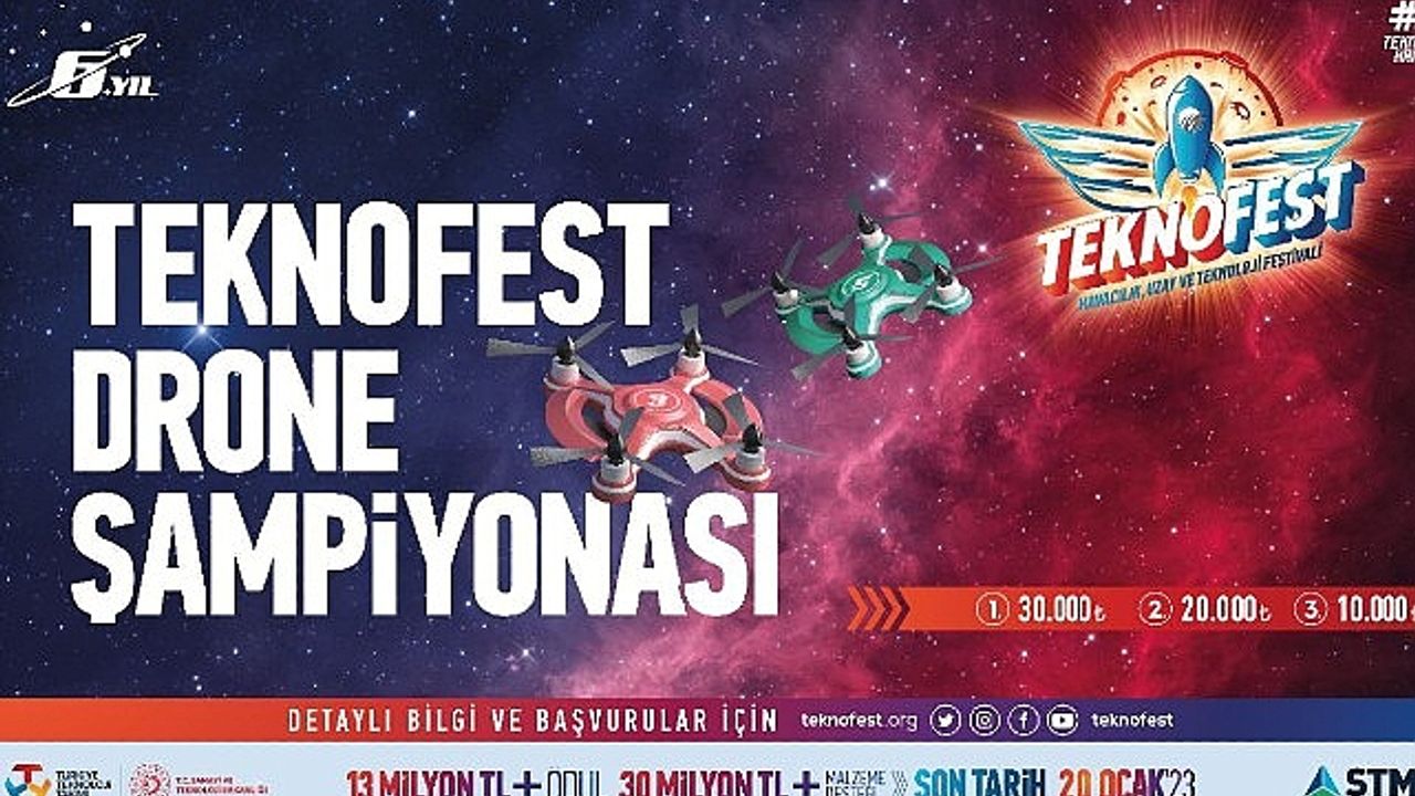 TEKNOFEST Drone Şampiyonasına Başvuru İçin Son 1 Gün!