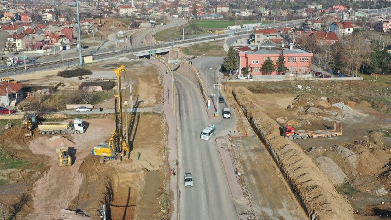 Konya'da Taşköprü altgeçidinde düzenleme çalışmaları