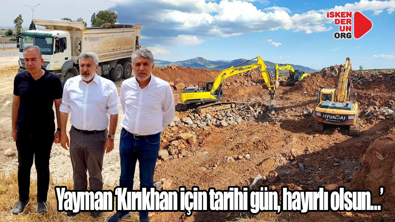Kırıkhan'da 20 bin Afet konutlu temel kazısına başlandı