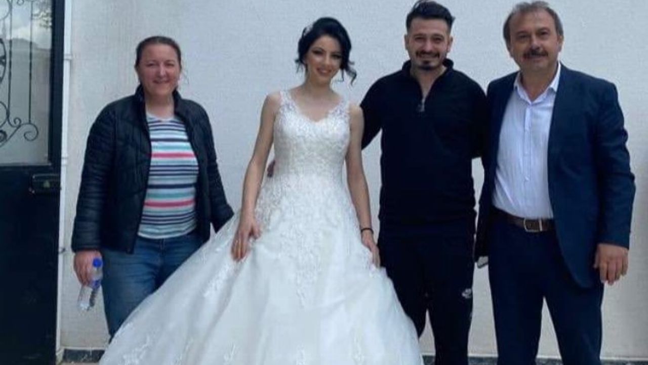 Harmancık'ta evliliğe ilk adımı oy kullanarak attılar
