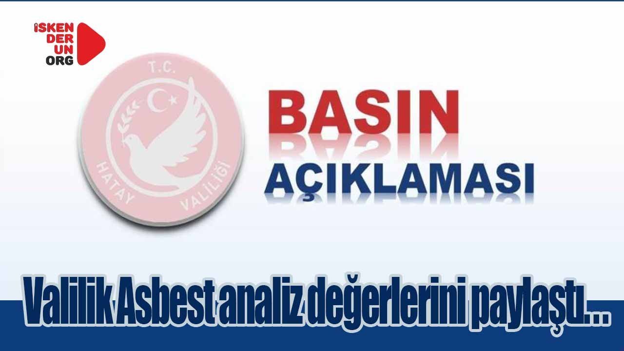 Asbest değerleri mevzuat standartlarında çıktı!