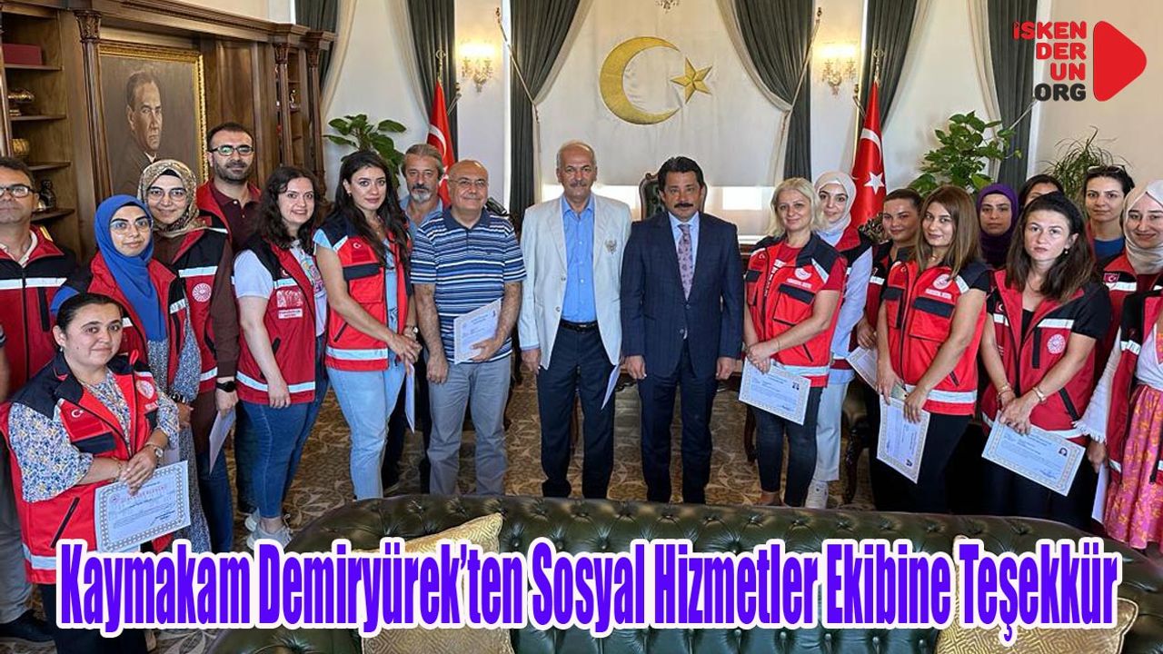Deprem süresinde özveriyle çalışan ekibe