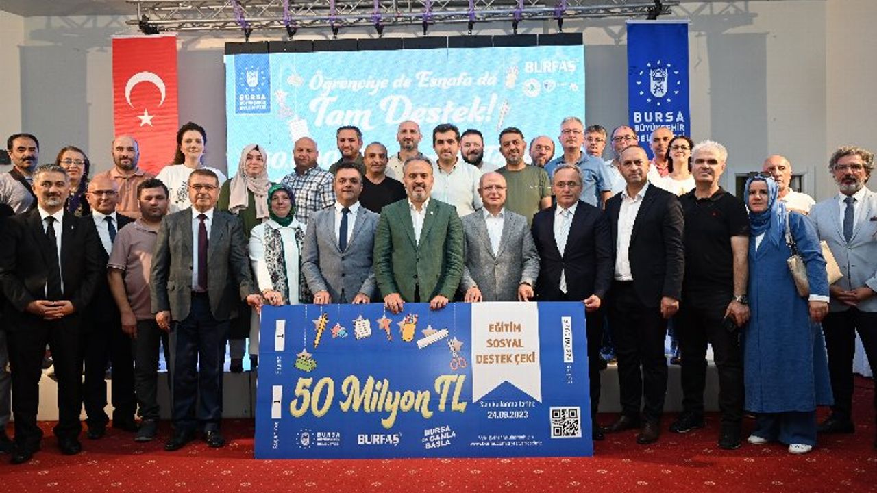 Bursa'dan eğitime 50 milyon TL'lik destek