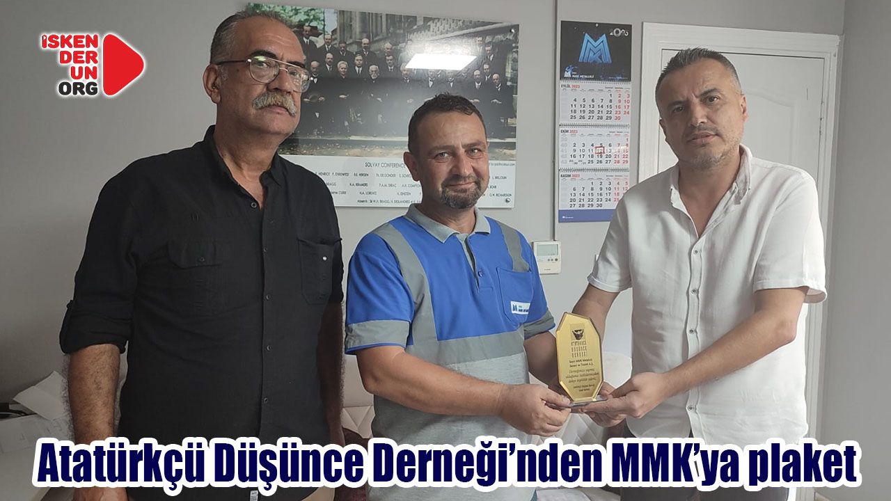 Atatürkçü Düşünce Derneği’nden MMK’YA plaket