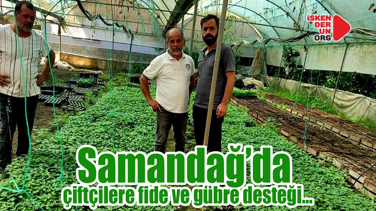 Samandağ’da çiftçilere fide ve gübre desteği…