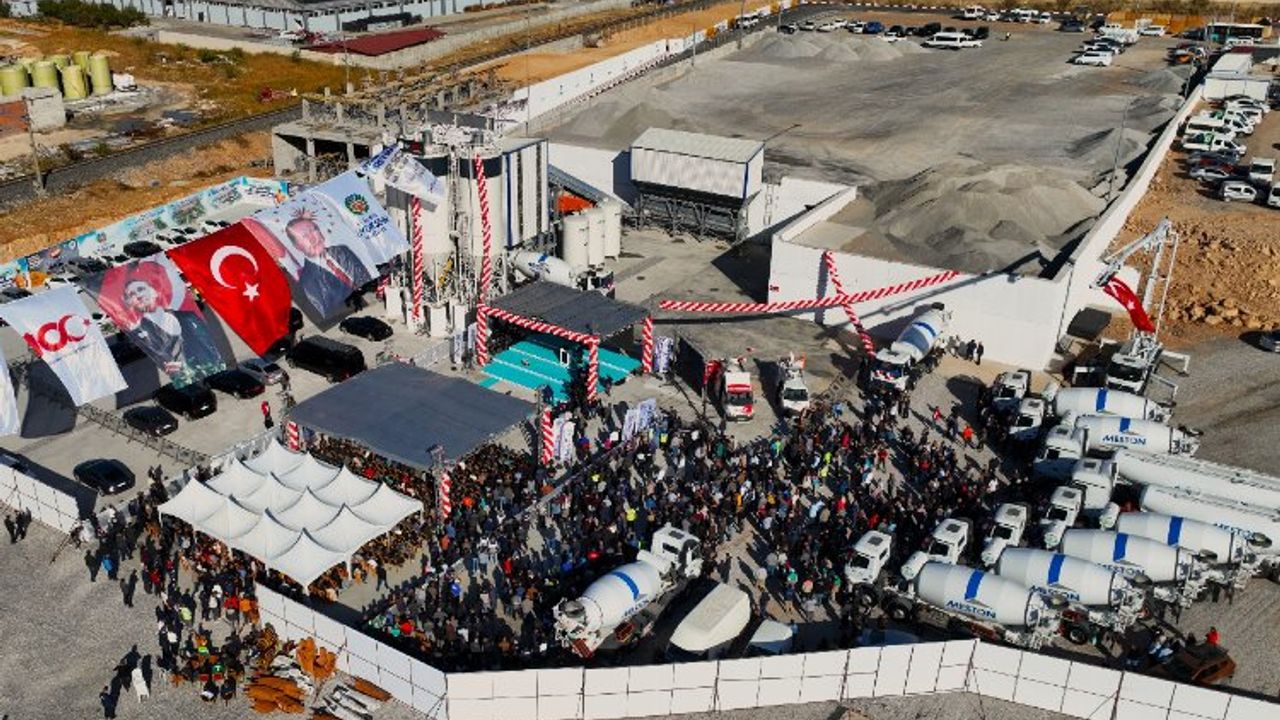 Malatya Büyükşehir'in beton santrallerine toplu açılış