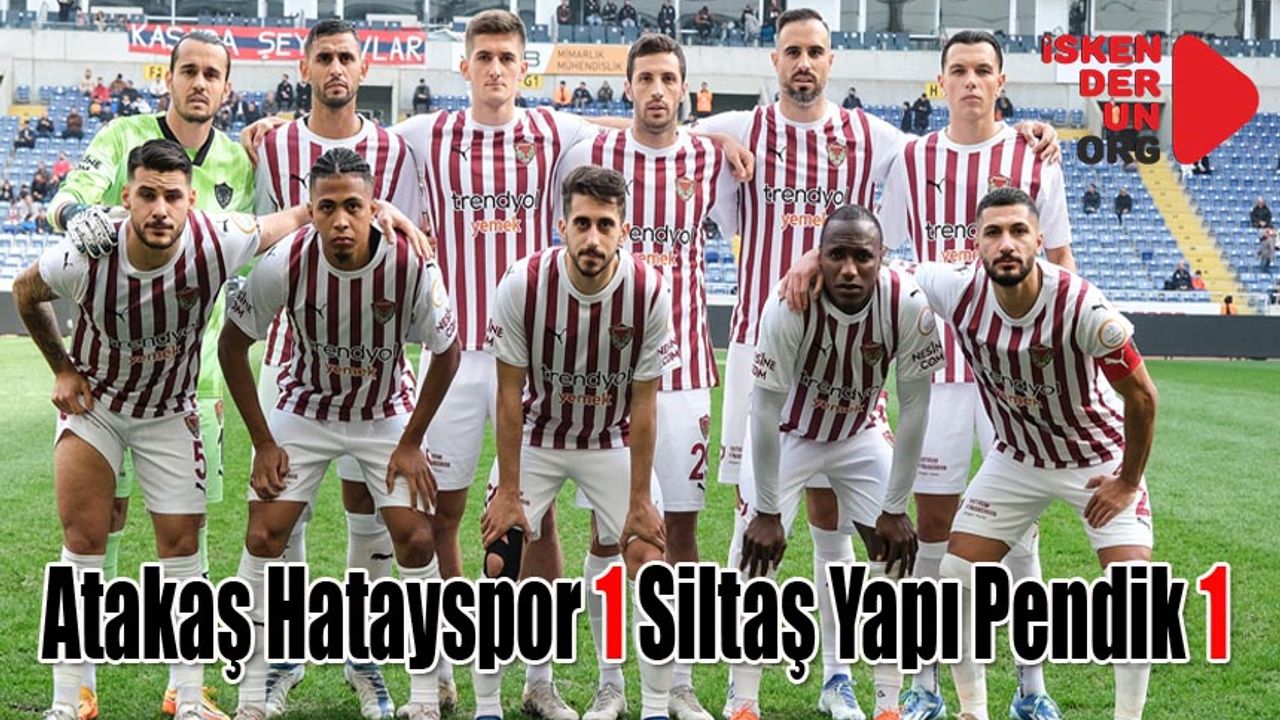 Hatayspor Galibiyeti Koruyamadı