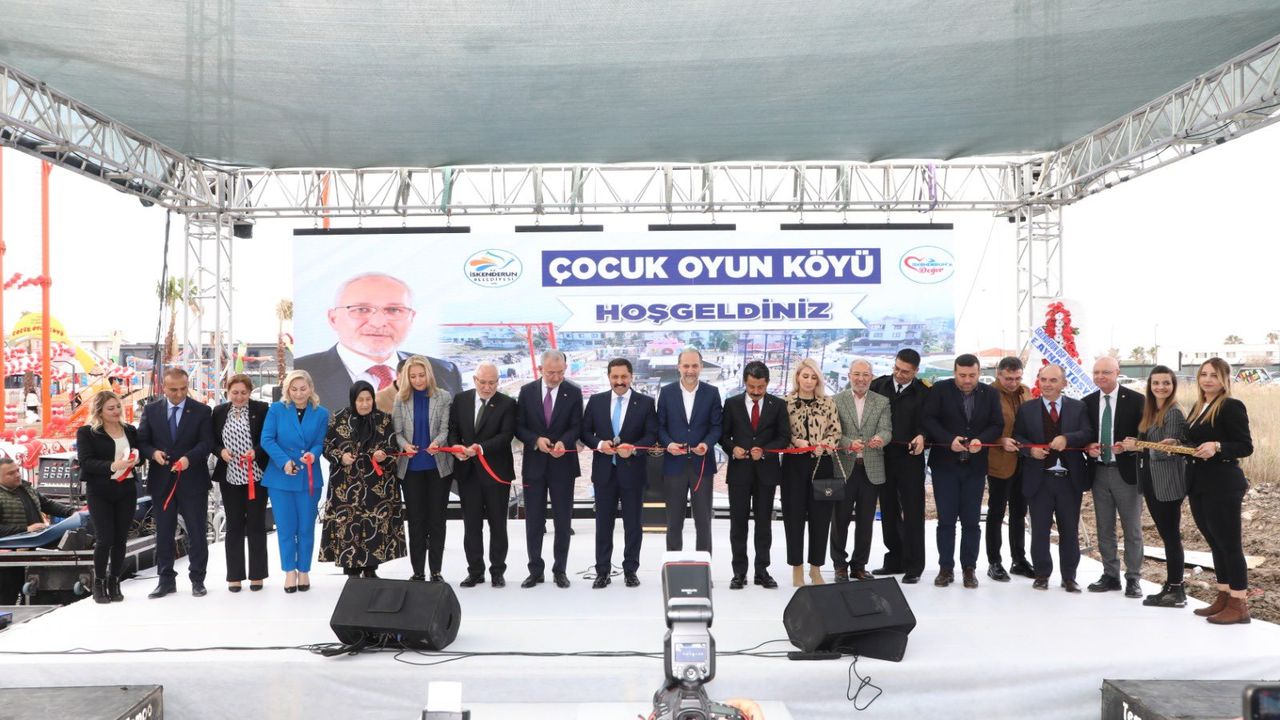 Çocuk oyun köyü hizmete girdi…