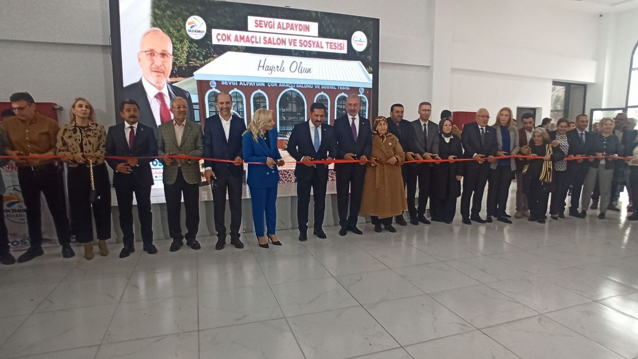 Sevgi Alpaydın Çok amaçlı Sosyal tesis açıldı…