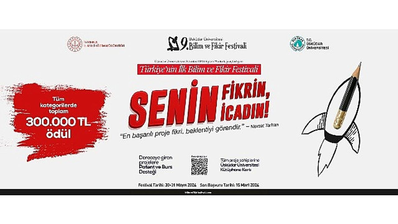 Türkiye’nin ilk bilim ve fikir festivalinde başvurular başladı