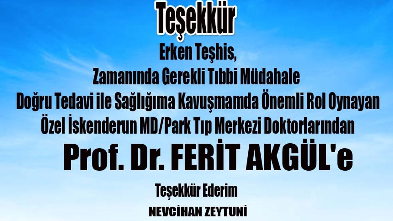 Dr Ferit Teşekkür