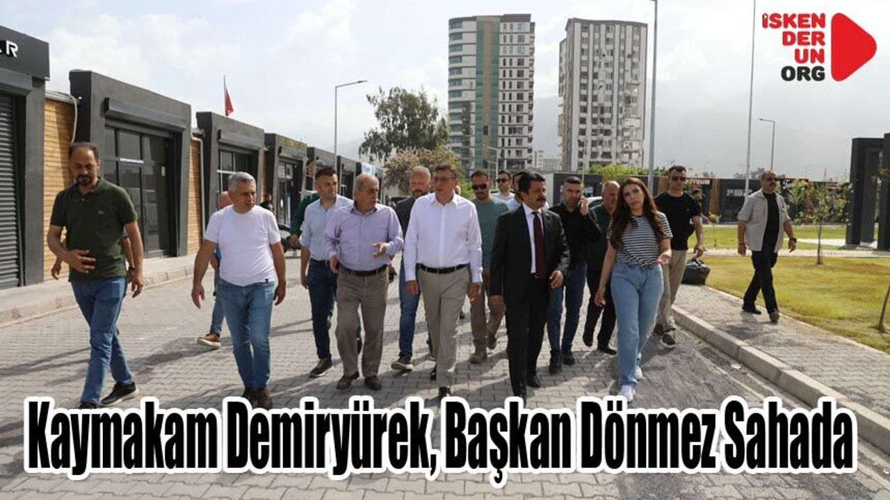 Çalışmaları Yerinde İncelediler