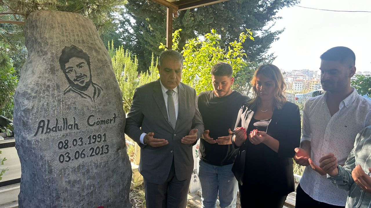 Abdullah Cömert’i anma törenine vekiller de katıldı…