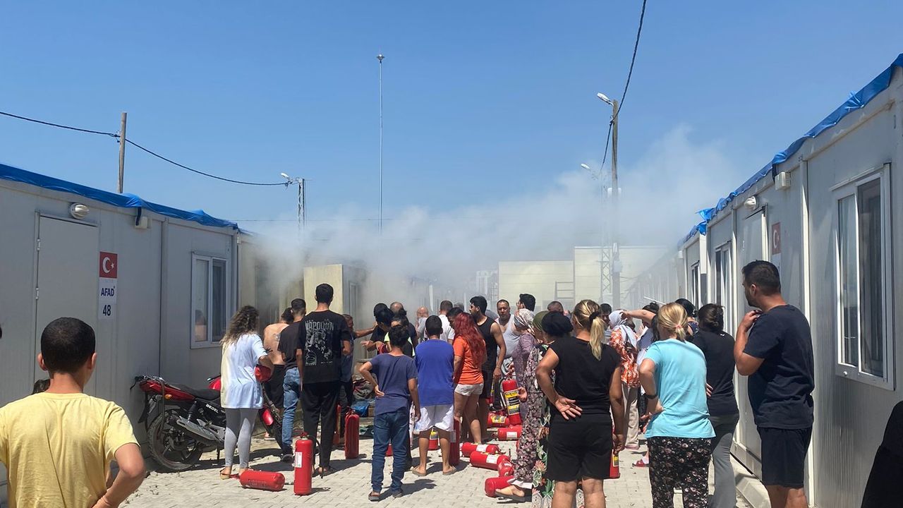 Konteyner Kentte korkutan yangın!!