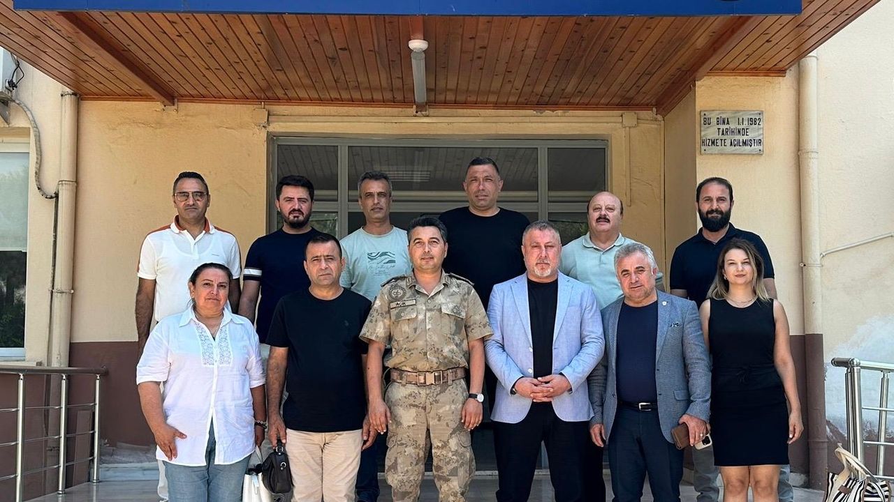 İlçe Jandarma Komutanı Açık'a Ziyaret