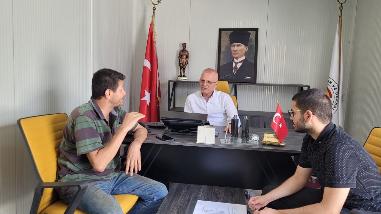 İskenderun Ticaret Borsası üyeleriyle istişare ediyor