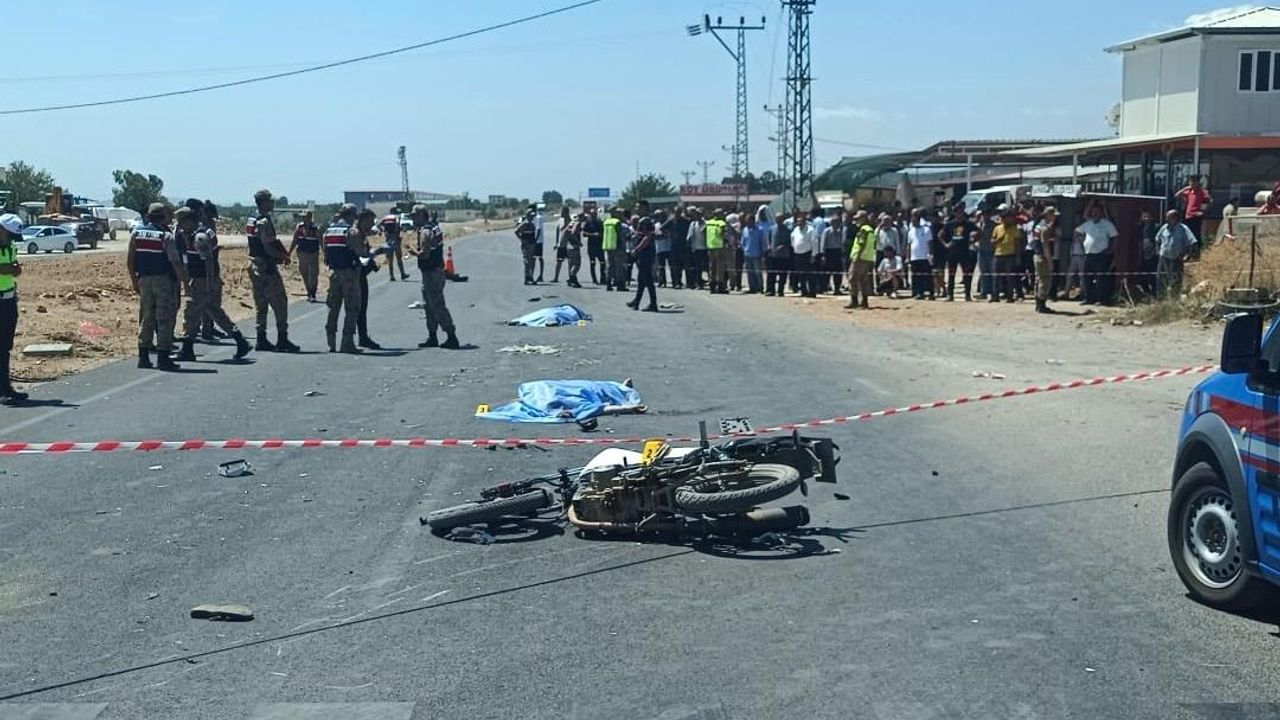 Kırıkhan’da Kamyonetle motosiklet kazası…