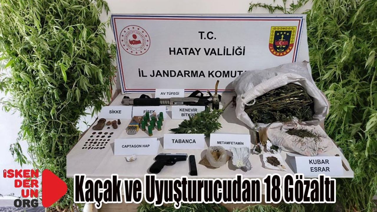 Esrar, Kenevir, Sikke Silah Ele Geçti