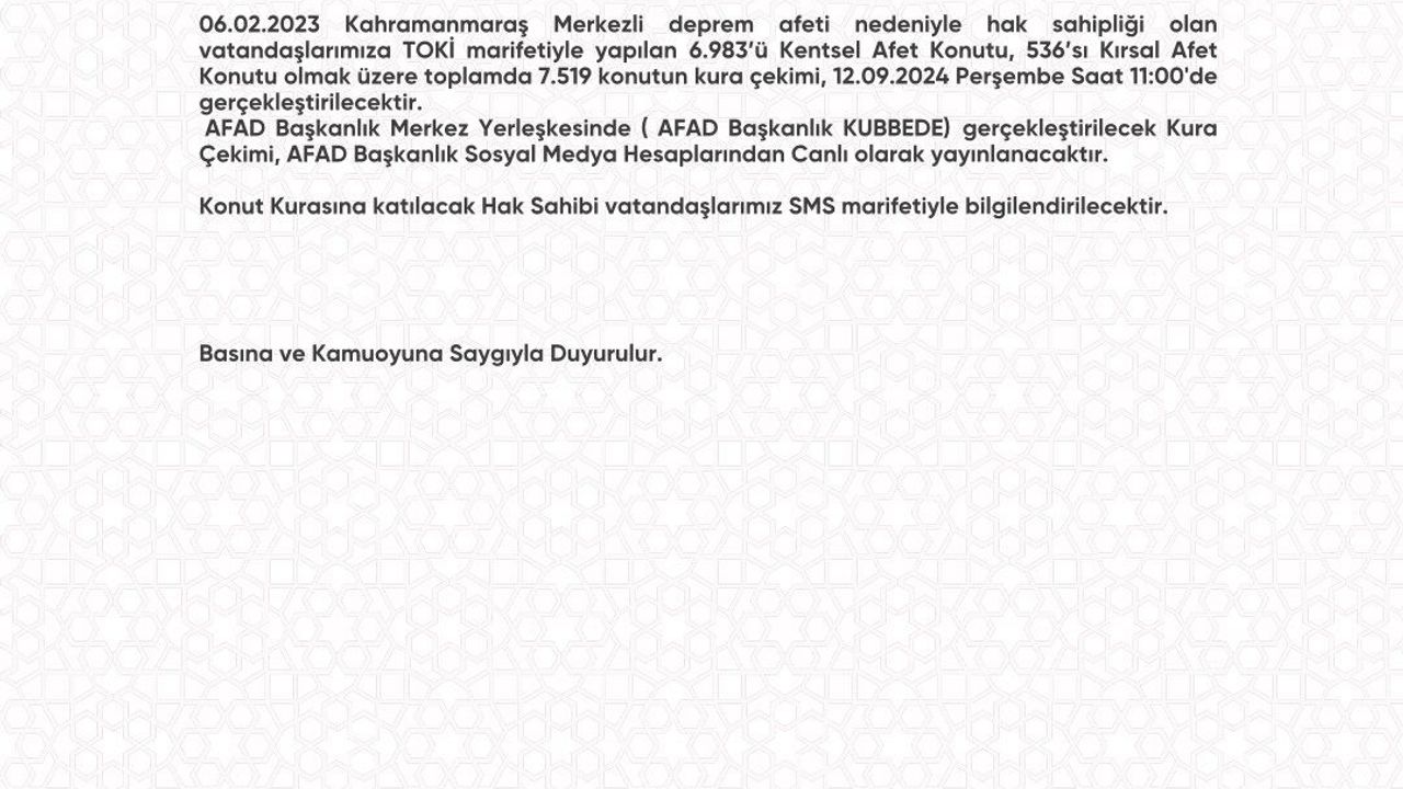 Hak sahiplerini kura heyecanı sardı