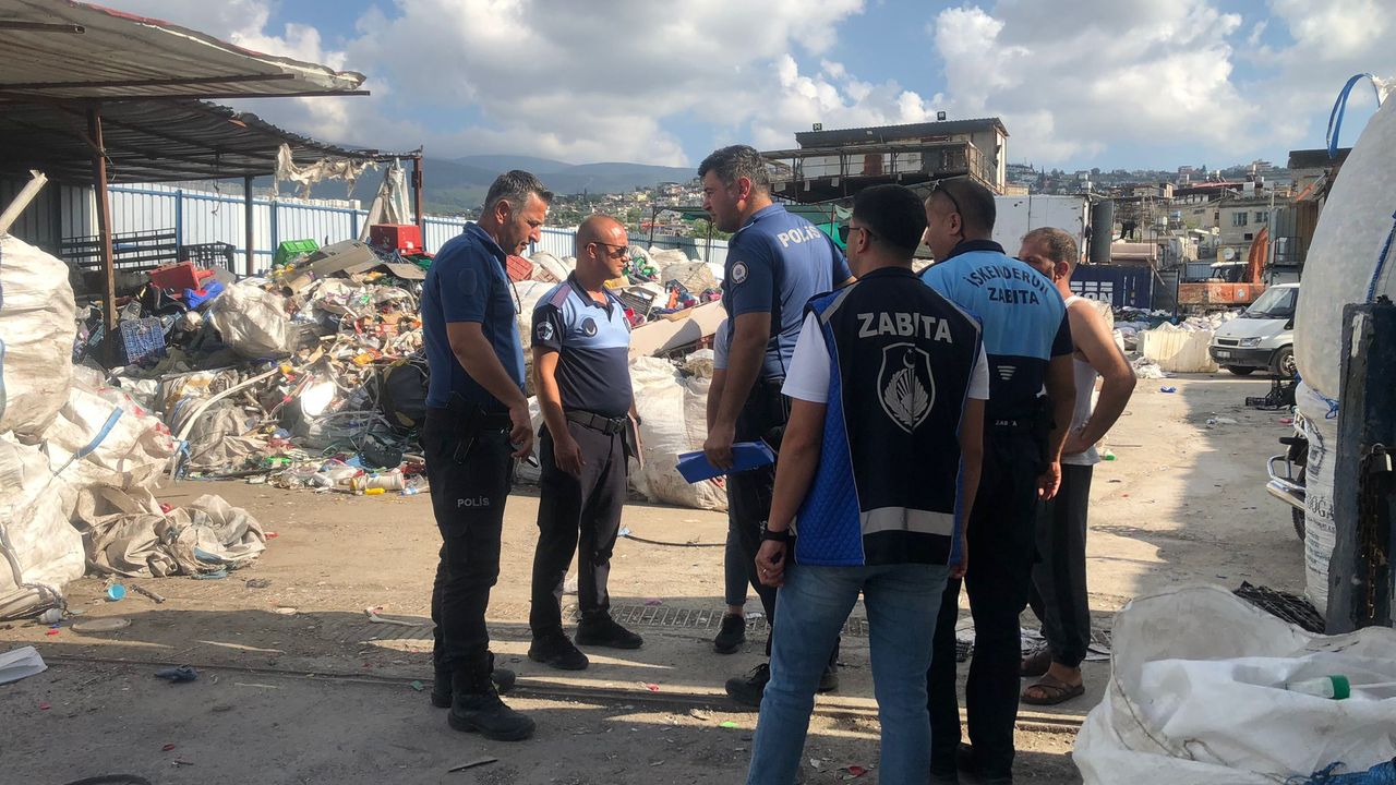 İskenderun'da Hurdacılara Yönelik Denetim...