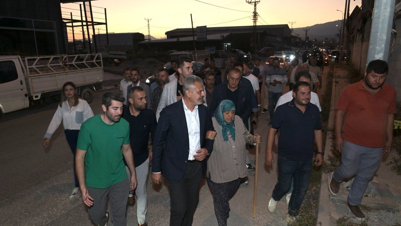 Yangın mağdurlarına destek ziyareti…