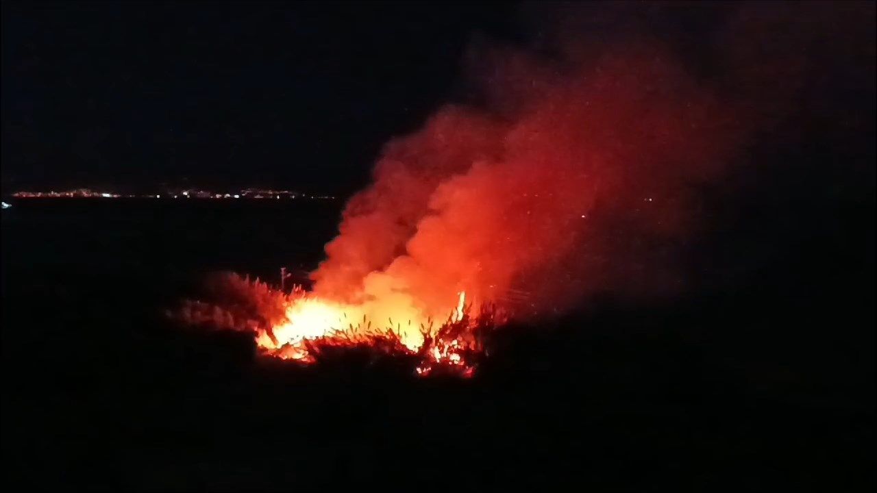 Dörtyol Gaz dolum tesisi yakınında yangın…