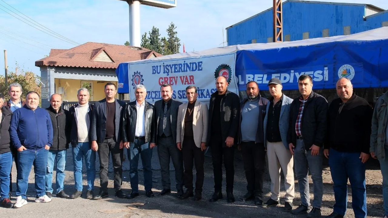 Dörtyol Belediyesi’nden grevdeki emekçilere destek