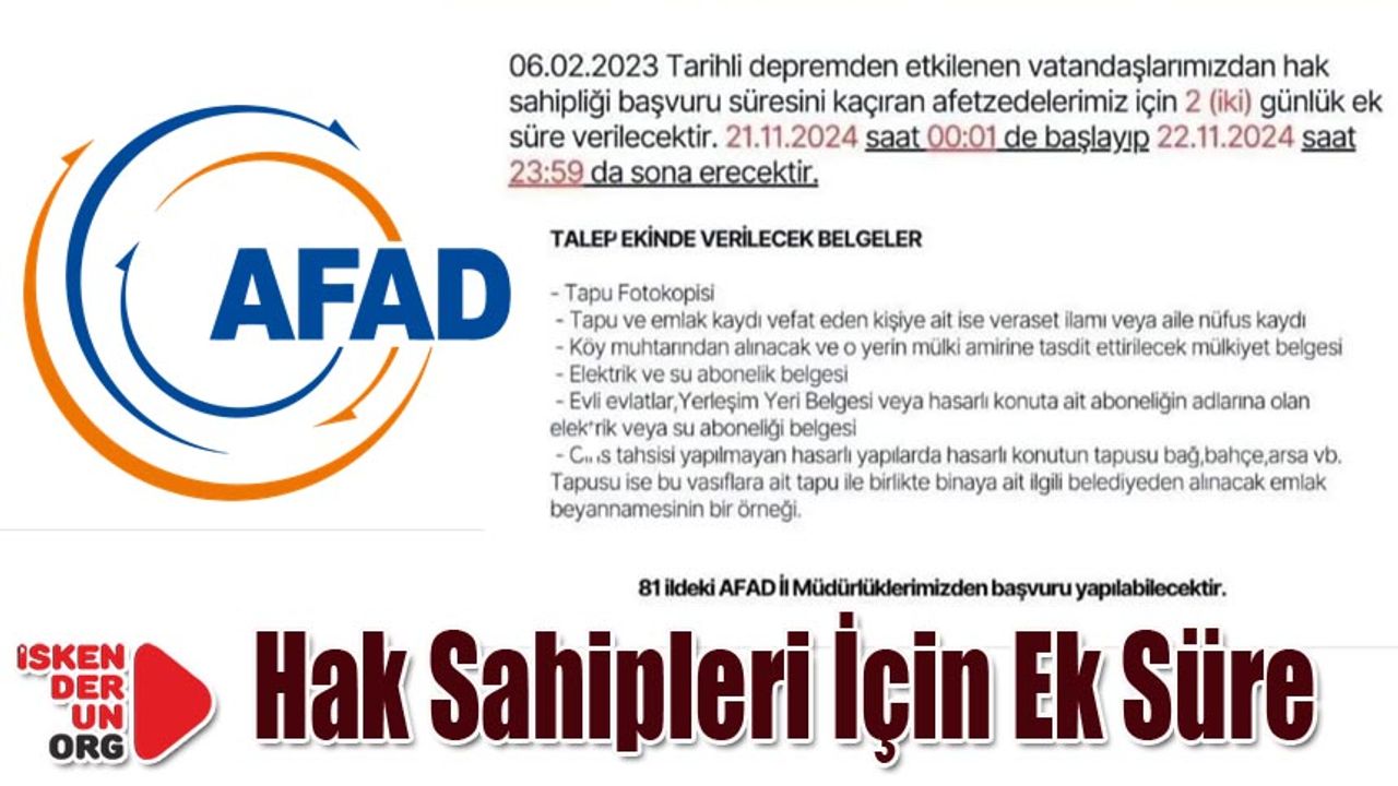 Müracaat Edemeyenler İçin..!