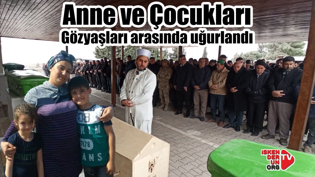 Anne ve çocuk Son Yolculuklarına Uğurlandı