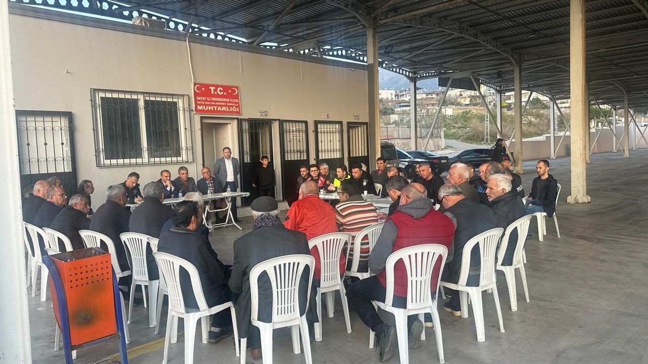 Emniyet Müdürü, mahallelinin sorunlarını dinledi