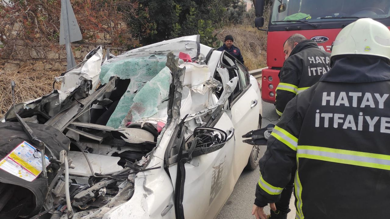 Belen Sarımazı ASAŞ önünde trafik kazası…