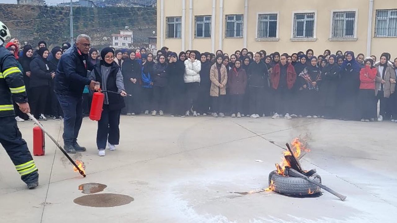 HBB İtfaiyesi’nden Yangın Bilgilendirmeleri sürüyor…