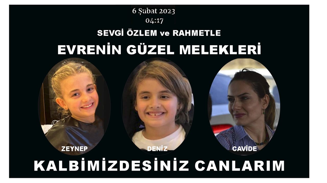Şahutoğlu Ailesinden 6 Şubat Deprem Şehitlerini anma…