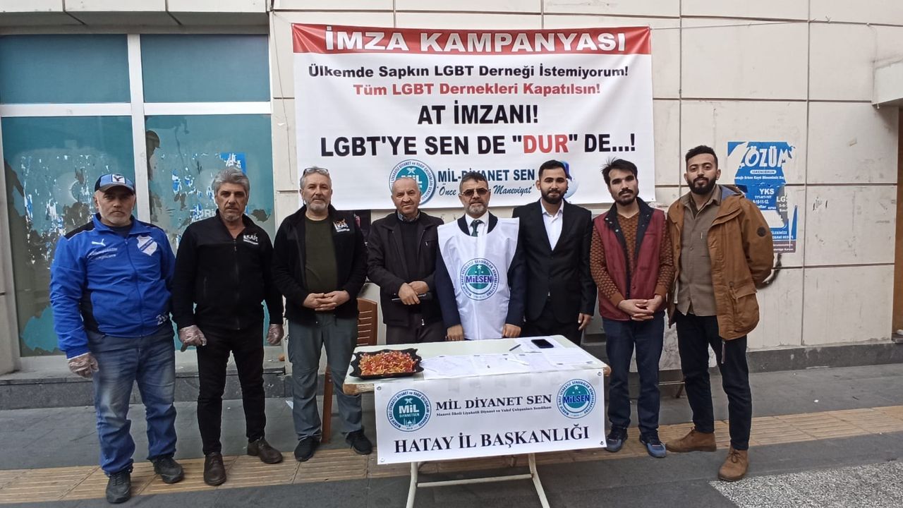 Mil-Diyanet Sen kampanya standı açtı…