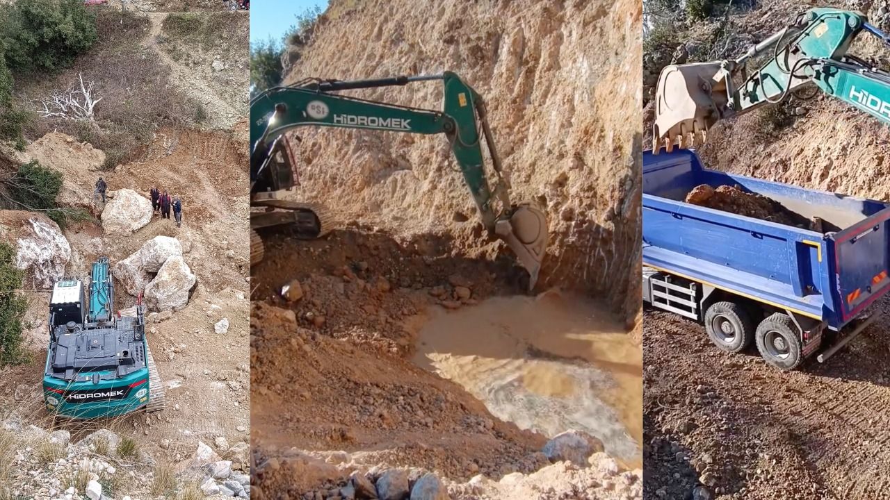 Suçıkağı’nda göz kaynak arama çalışması…