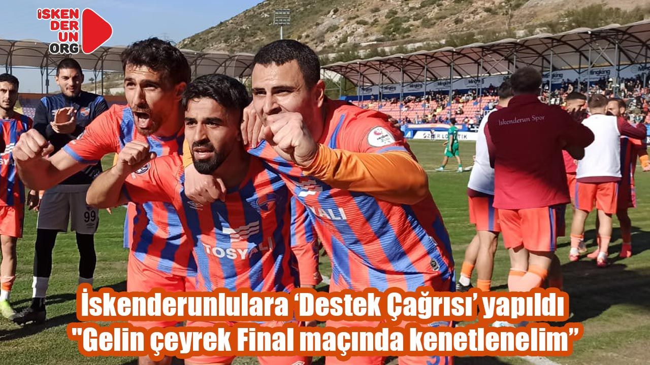 İskenderunlulara ortak ‘Destek Çağrısı’ yapıldı