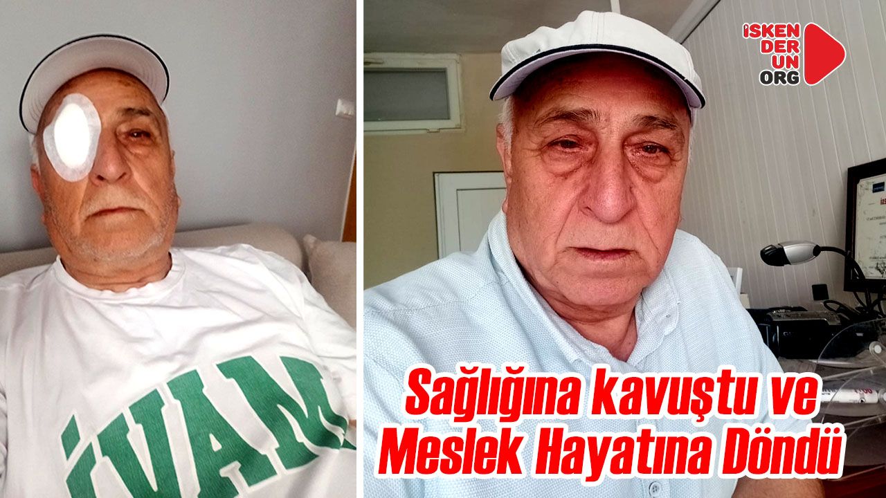 Erzinli Gazeteci Coşkuner, katarakt ameliyat oldu