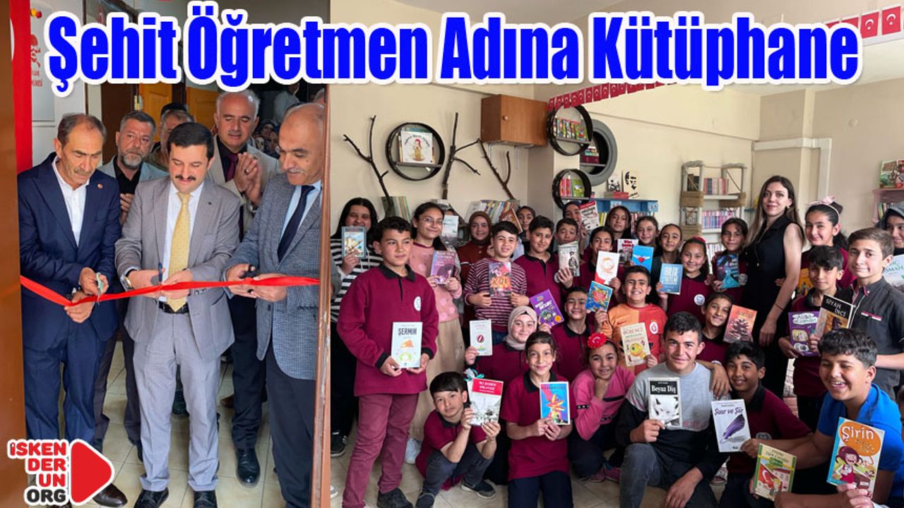 Kömürçukuru İlkokulu’na Kütüphane