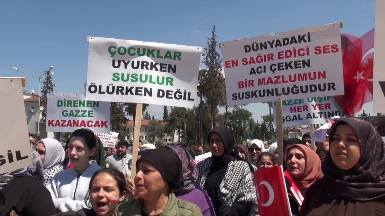 Reyhanlı’da Gazze’ye Destek Mitingi
