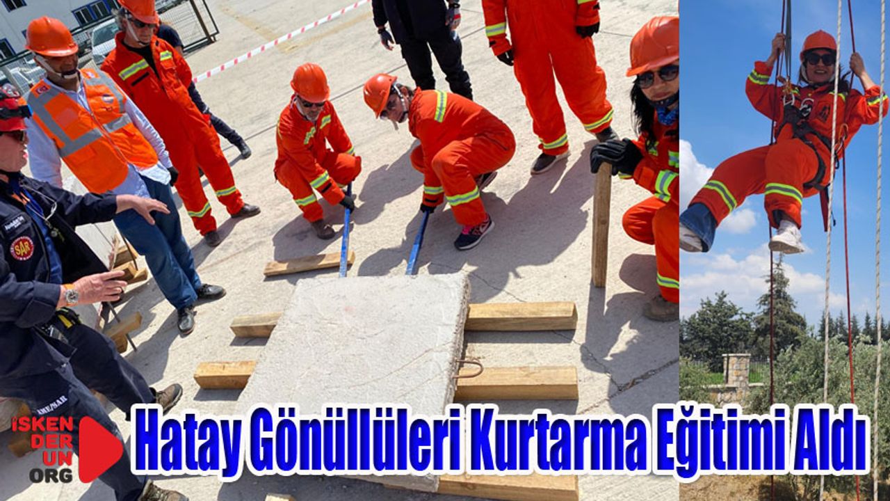 Afet Kurtarma Eğitimi Aldılar