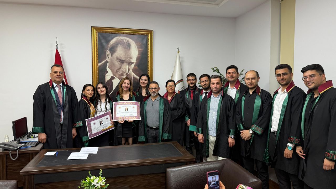 Yemin ederek avukatlık mesleğine Adım Attı