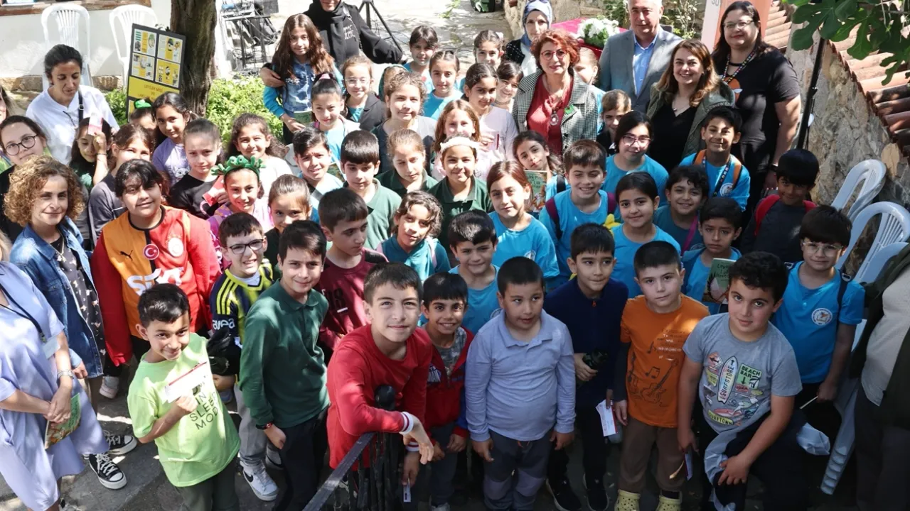 Bursa Nilüfer’de çocuklarla kitap üzerine keyifli bir söyleşi