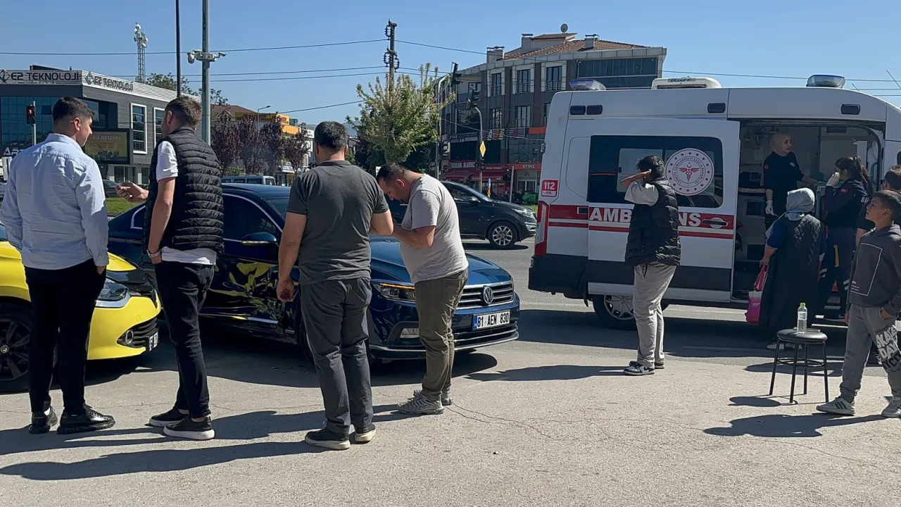 Düzce’de trafik kazası: 1 yaralı