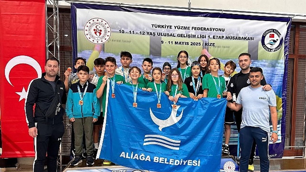 Aliağalı Yüzücülerden Madalya Şov, 16 Sporcu 16 Madalya İle Döndü