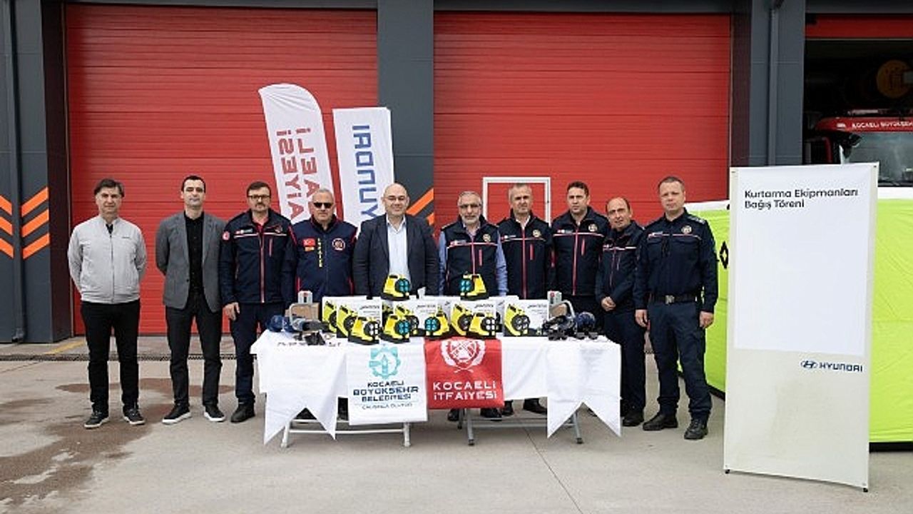 Hyundai'den Kocaeli İtfaiyesi'ne ekipman desteği