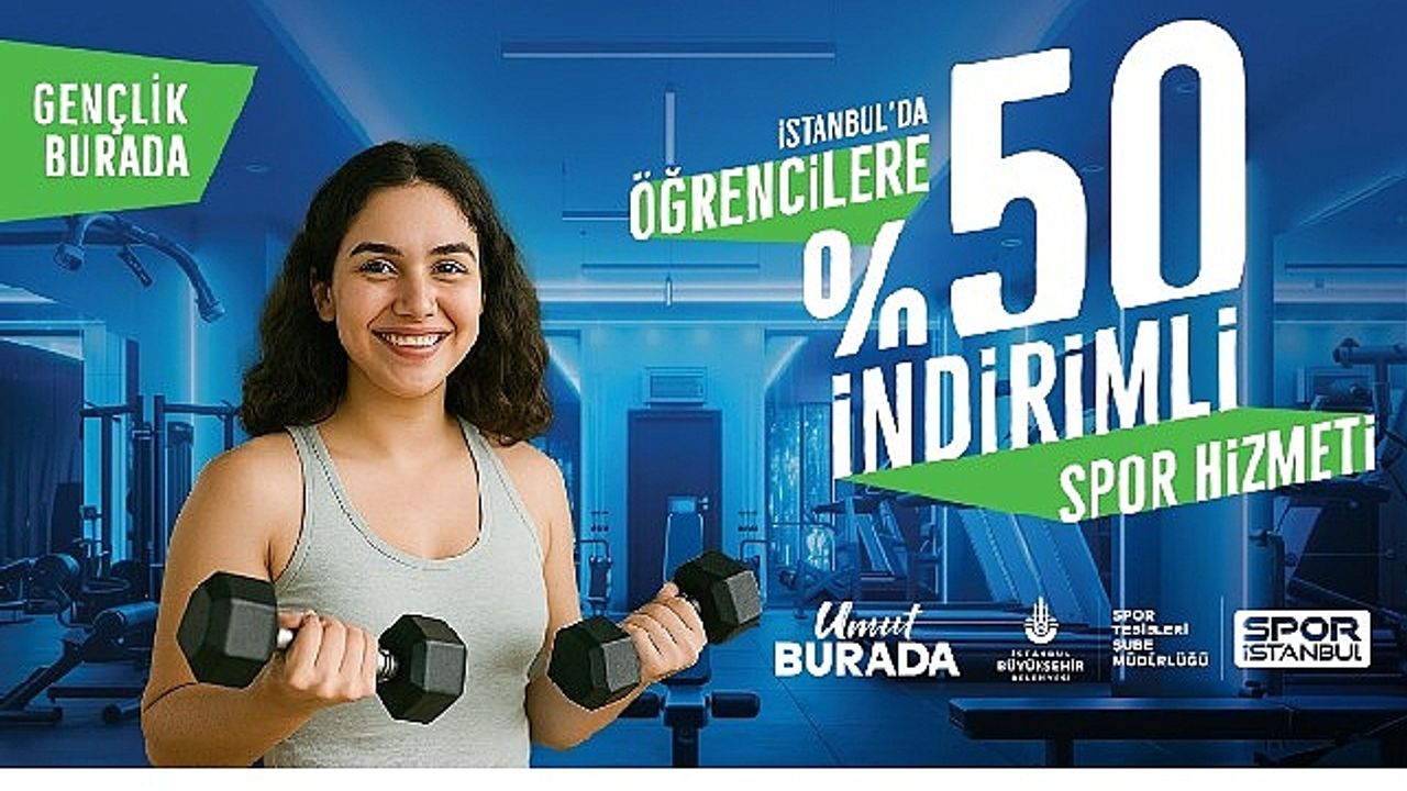 Öğrencilere Yüzde 50 Spor İndirimi