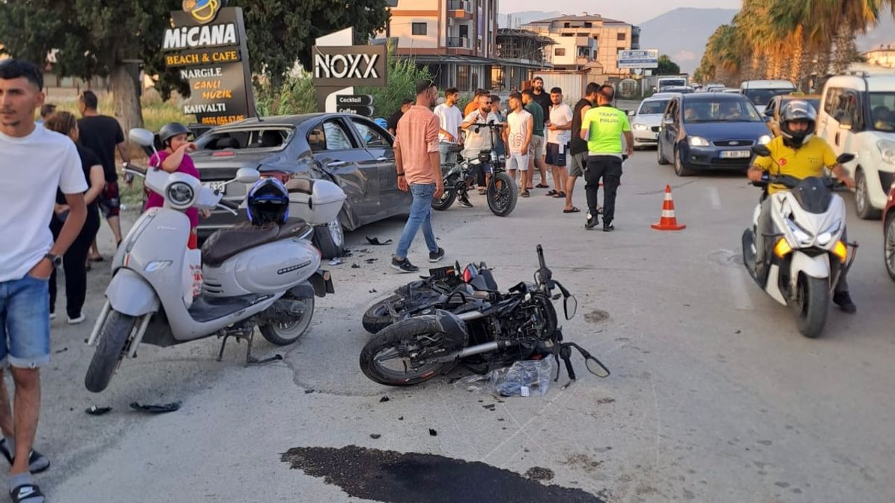 Motosiklet Otomobil kaza Anı