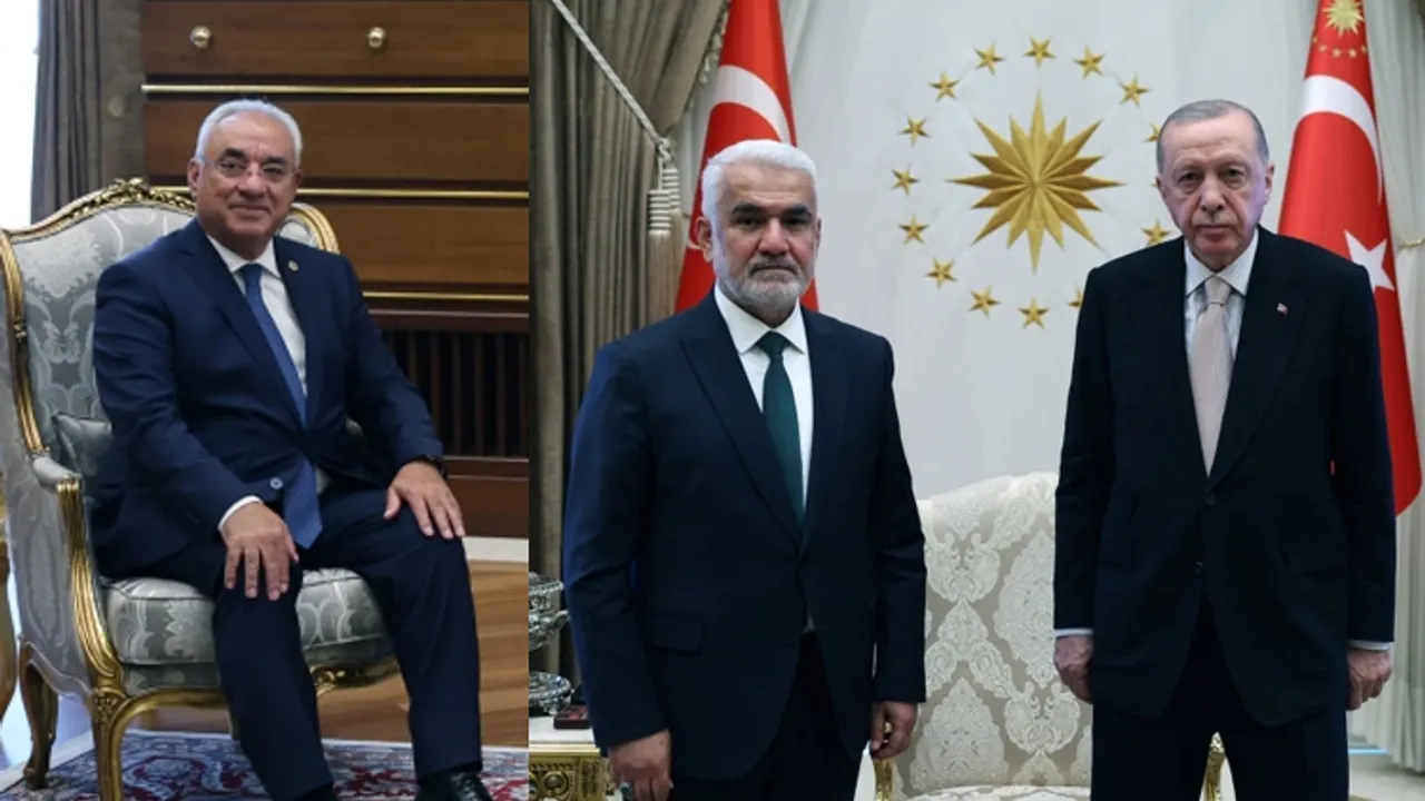 Cumhurbaşkanı Erdoğan, DSP ve HÜDA PAR liderlerini kabul etti